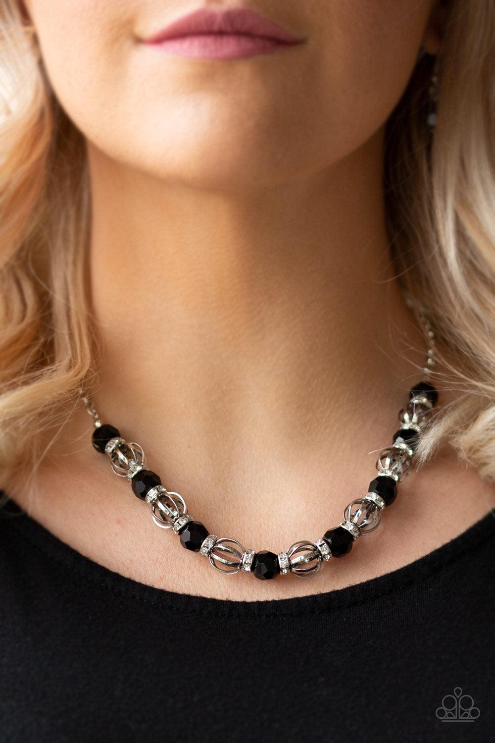 Paparazzi Accessories-Metro Majestic - Black Necklace Paparazzi Accessories-Metro Squad - Black Bracelet
