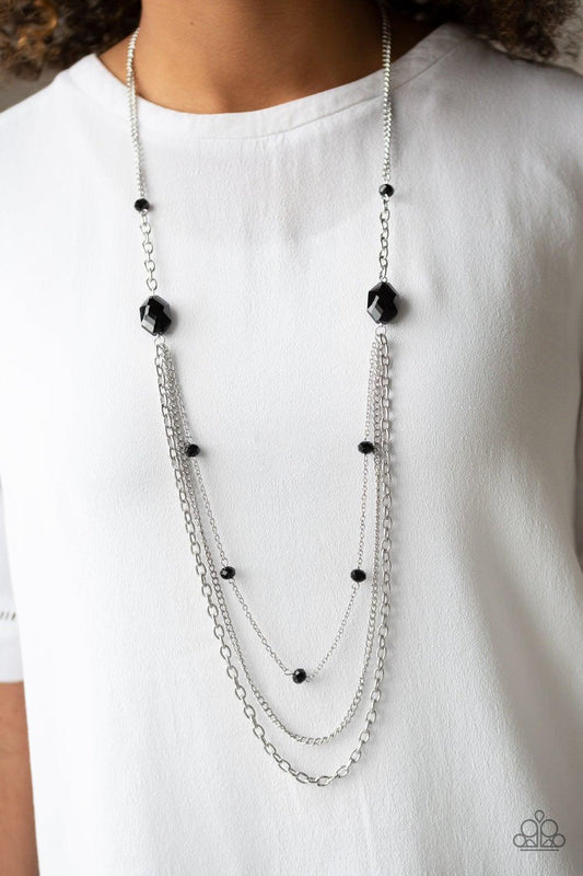 Paparazzi Accessories-Dare To Dazzle - Black Necklace