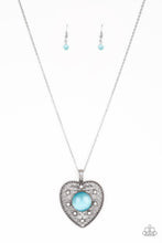 One Heart Blue Necklace - Jewelry by Bretta