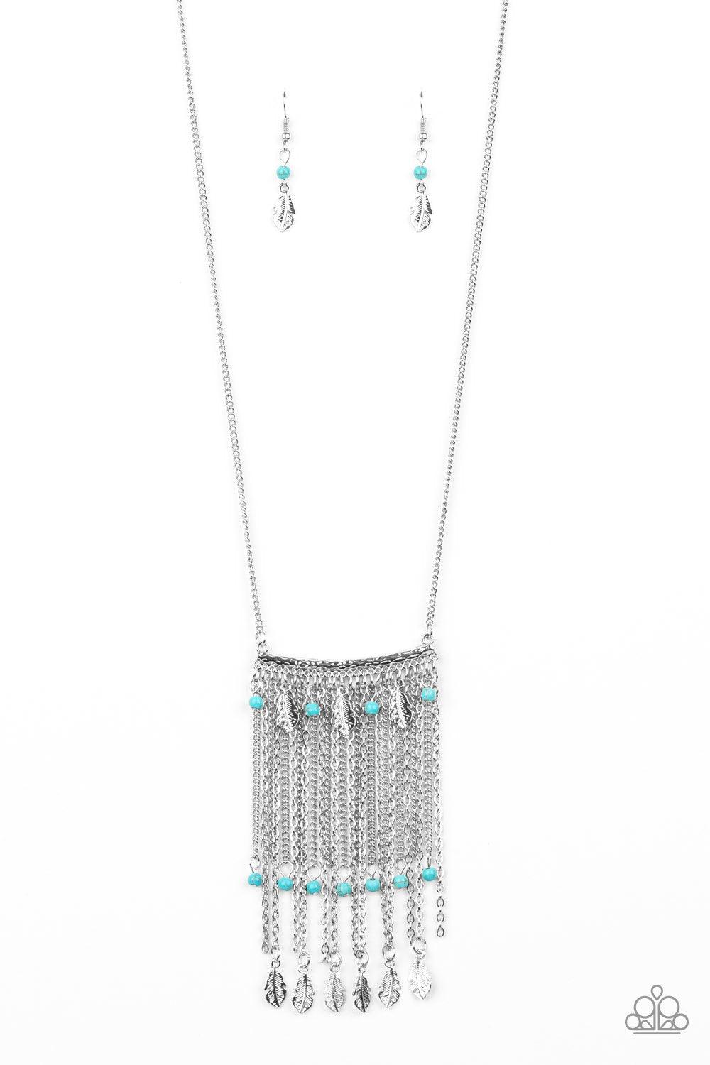 Paparazzi Accessories-On The Fly - Blue Necklace