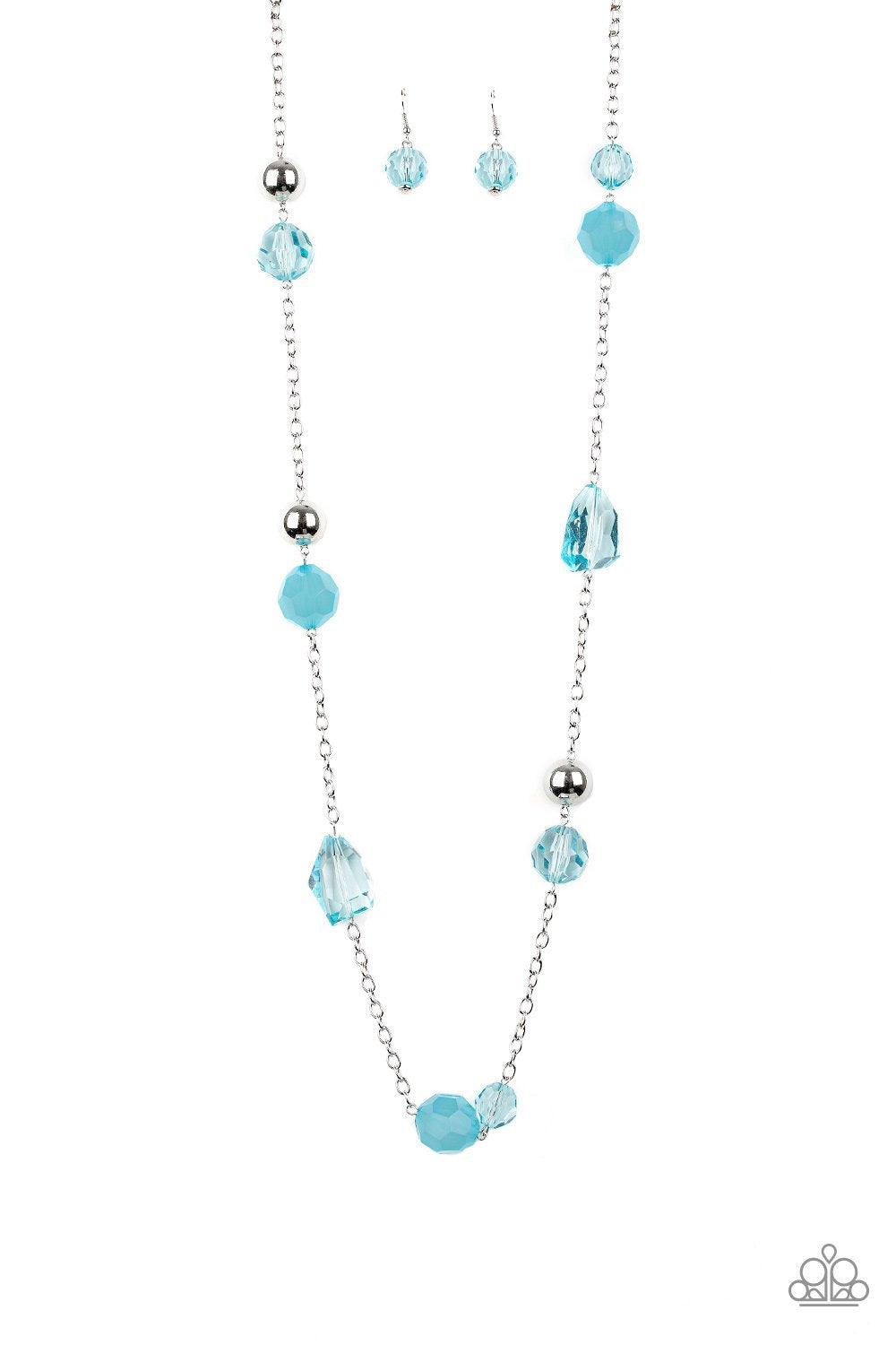 Hammered Hallmark - blue - Paparazzi necklace – JewelryBlingThing