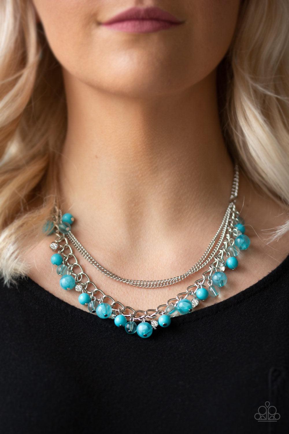 Paparazzi Accessories-Wait and SEA - Blue Necklace