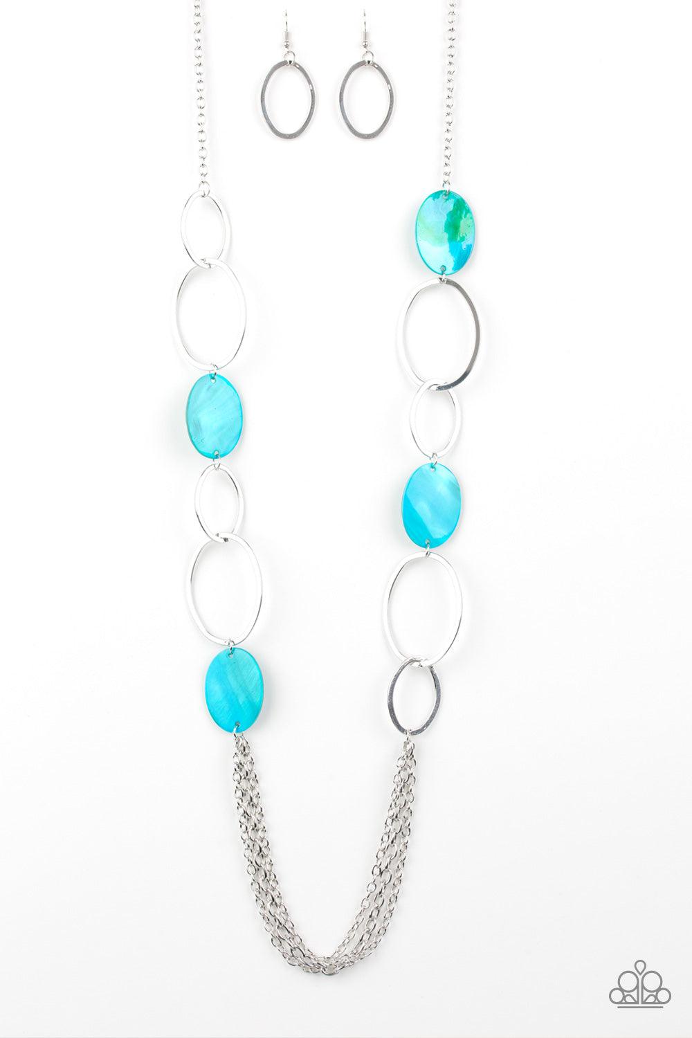 Paparazzi Accessories-Kaleidoscope Coasts - Blue Necklace