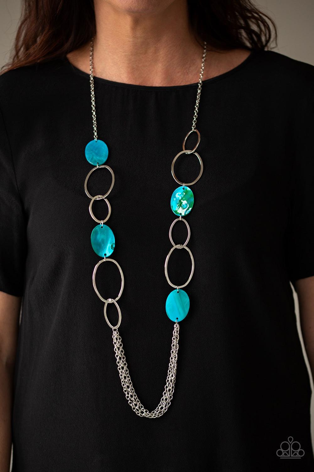 Paparazzi Accessories-Kaleidoscope Coasts - Blue Necklace