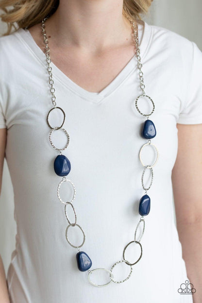 Paparazzi Accessories-Modern Day Malibu - Blue Necklace