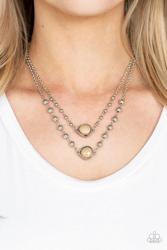 Paparazzi Accessories-Colorfully Charming - Brown Necklace