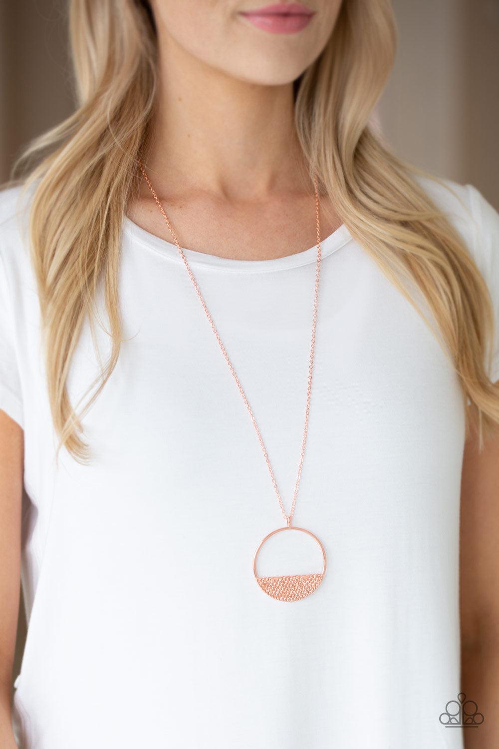 Paparazzi Accessories-Bet Your Bottom Dollar - Copper Necklace