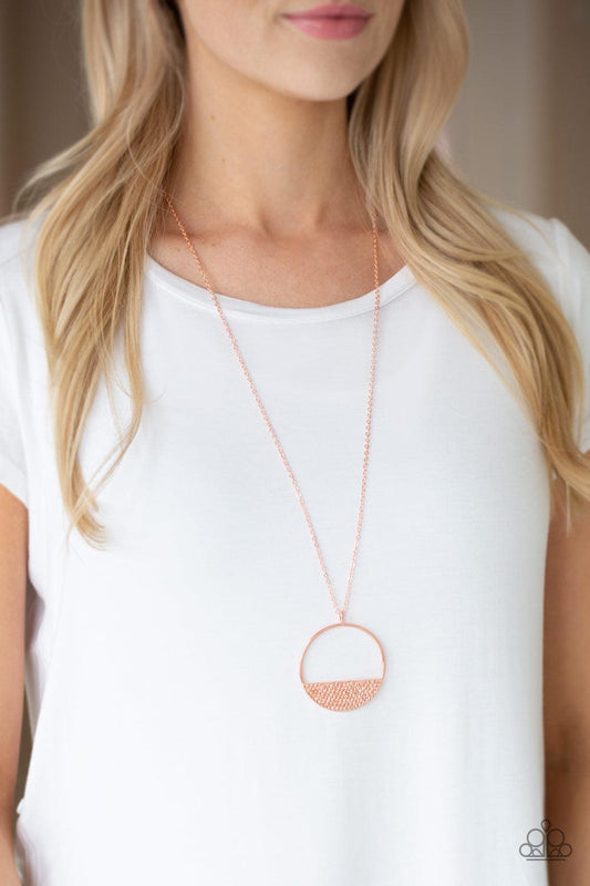 Paparazzi Accessories-Bet Your Bottom Dollar - Copper Necklace