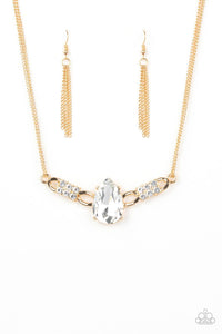 Paparazzi Accessories-Way To Make An Entrance - Gold Necklace