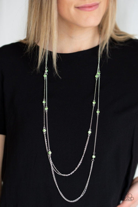 Paparazzi Accessories-Sparkle Of The Day - Green Necklace