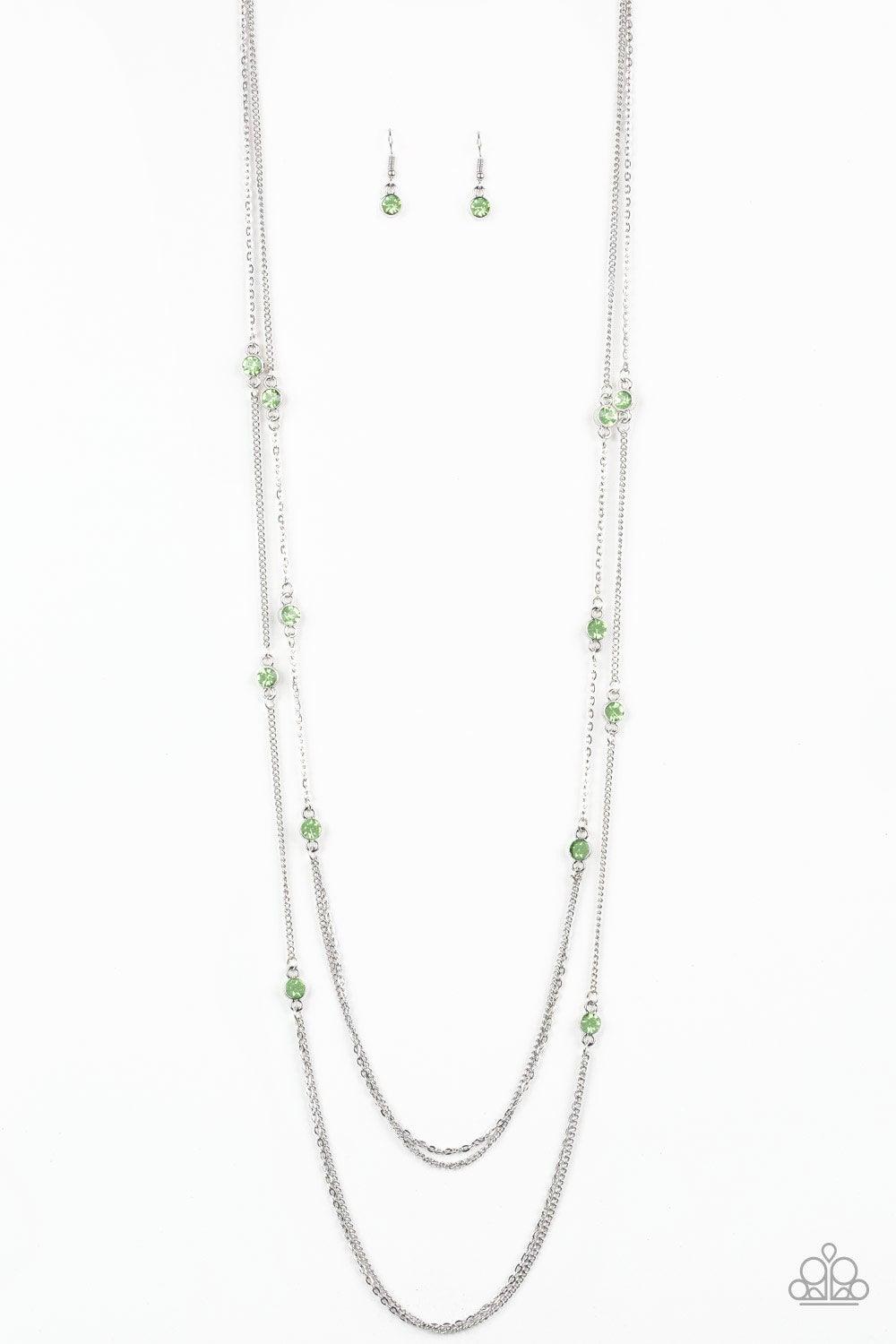 Paparazzi Accessories-Sparkle Of The Day - Green Necklace