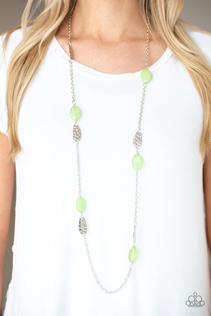 Paparazzi Accessories-Beachfront Beauty - Green Necklace