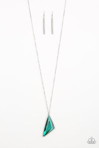 Paparazzi Accessories-Ultra Sharp - Green Necklace