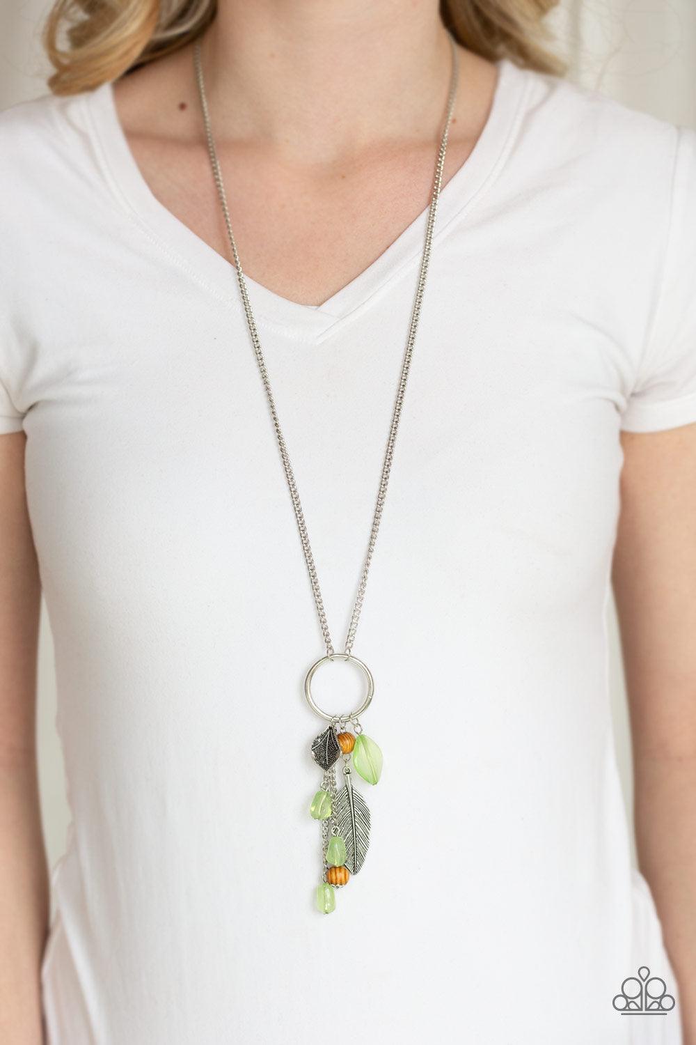 Paparazzi Accessories-Sky High Style - Green Necklace