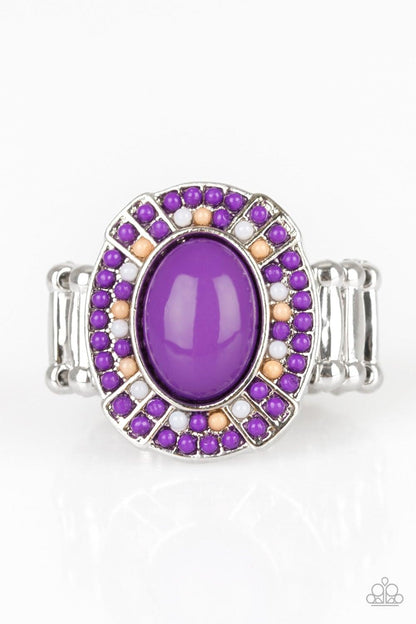 Paparazzi Accessories-Colorfully Rustic - Purple Ring