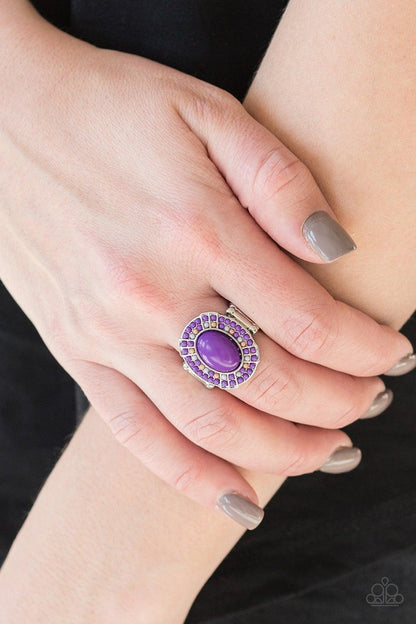 Paparazzi Accessories-Colorfully Rustic - Purple Ring