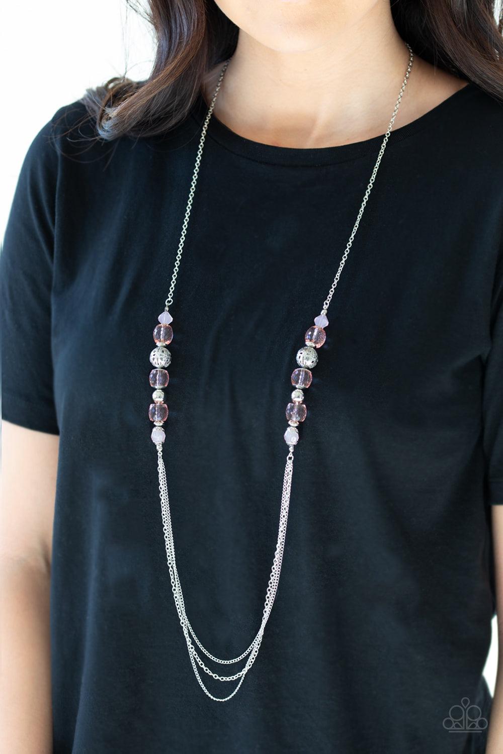Paparazzi Accessories-Native New Yorker - Pink Necklace
