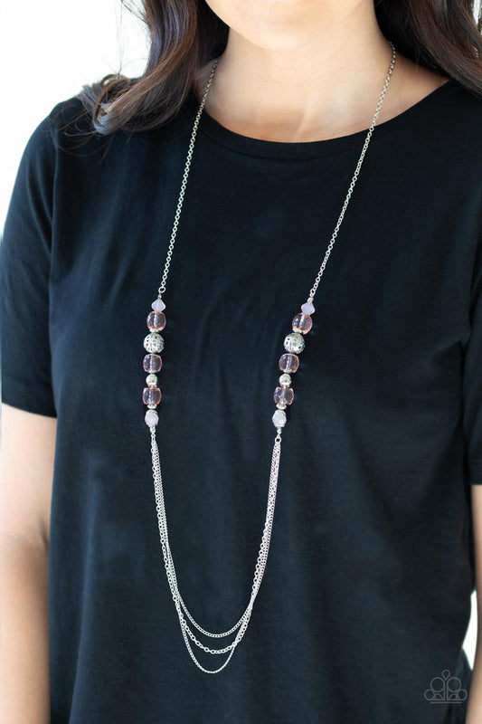 Paparazzi Accessories-Native New Yorker - Pink Necklace