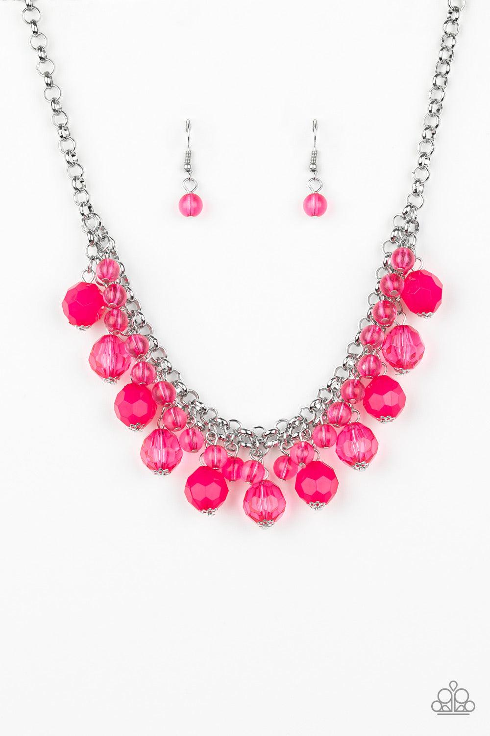 Paparazzi Accessories-Fiesta Fabulous - Pink Necklace