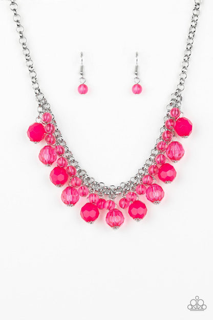 Paparazzi Accessories-Fiesta Fabulous - Pink Necklace