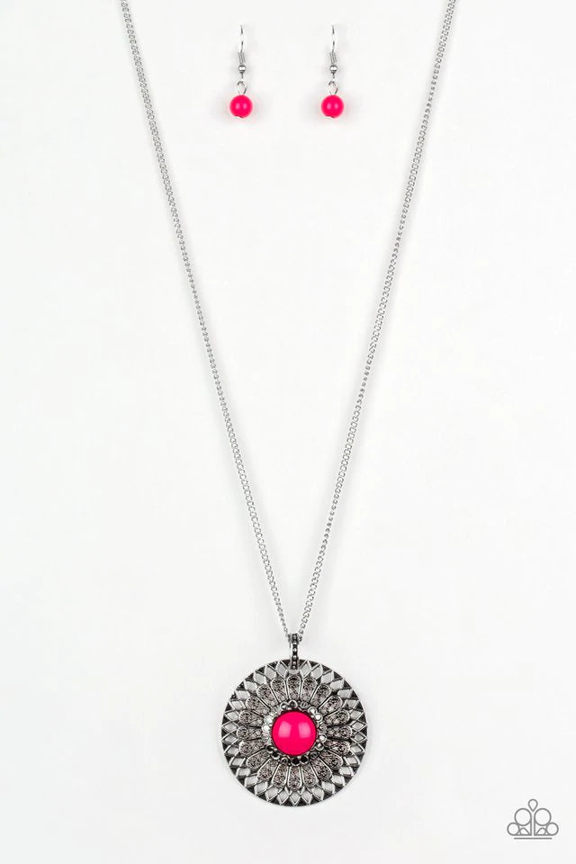 So Solar Pink Necklace - Jewelry by Bretta