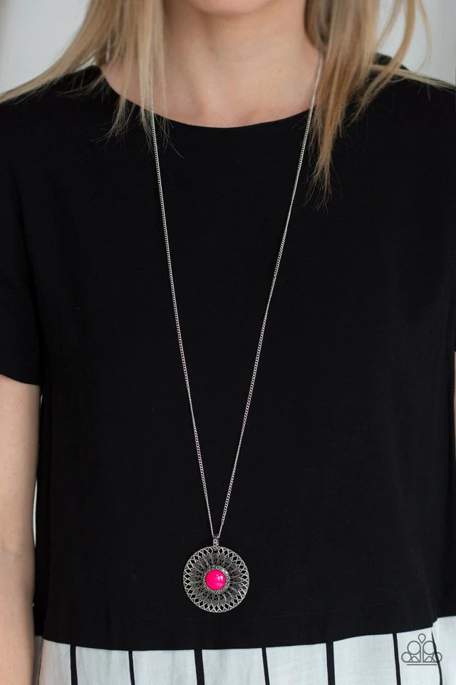 So Solar Pink Necklace - Jewelry by Bretta