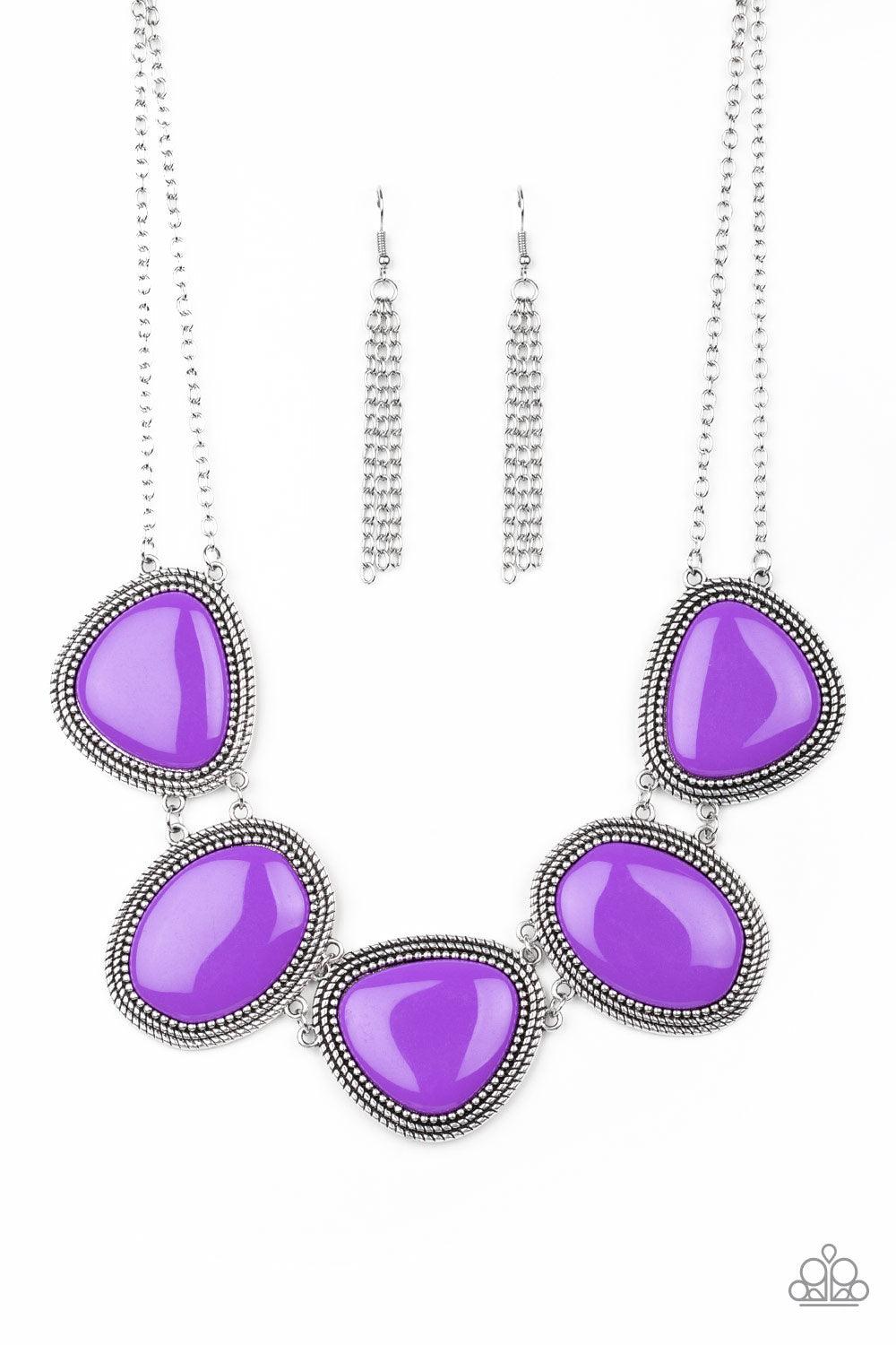 Paparazzi Accessories-Viva La VIVID - Purple Necklace