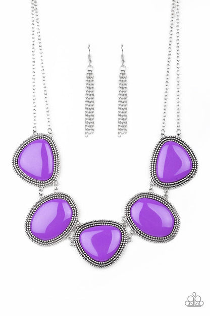 Paparazzi Accessories-Viva La VIVID - Purple Necklace