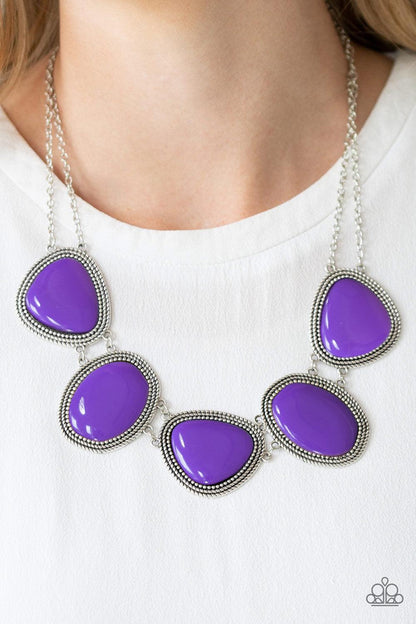 Paparazzi Accessories-Viva La VIVID - Purple Necklace