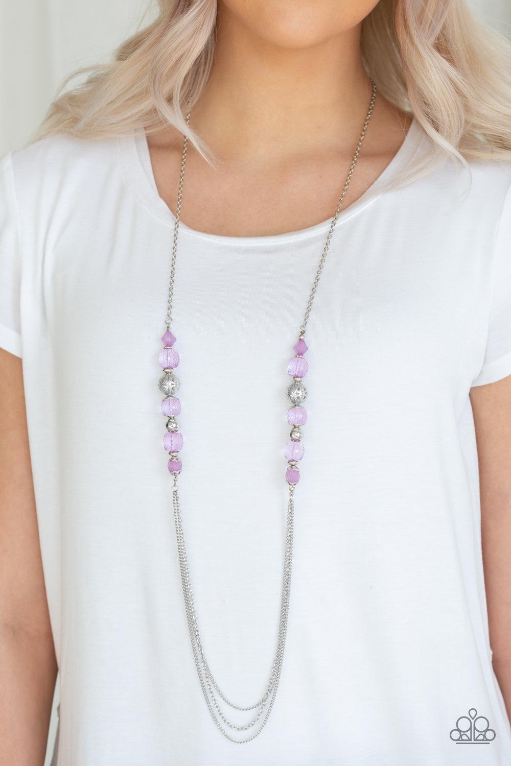 Paparazzi Accessories-Native New Yorker - Purple Necklace