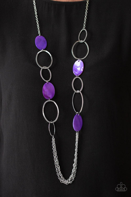 Paparazzi Accessories-Kaleidoscope Coasts - Purple Necklace