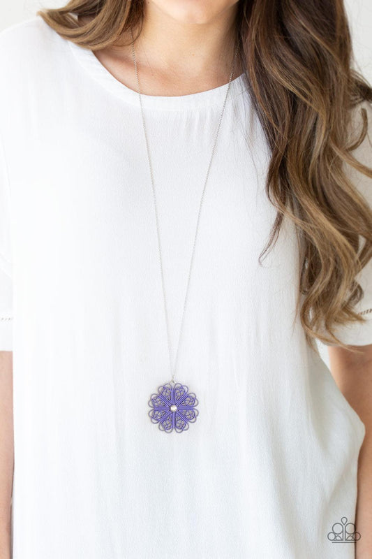 Paparazzi Accessories-Spin Your PINWHEELS - Purple Necklace