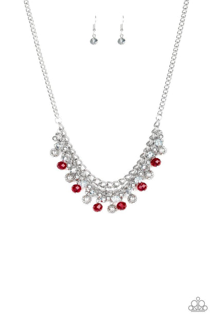 Paparazzi Accessories-Party Spree - Red Necklace