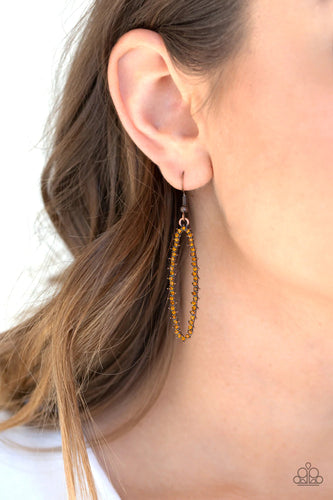 A Little GLOW-mance Copper Earrings - Jewelry by Bretta
