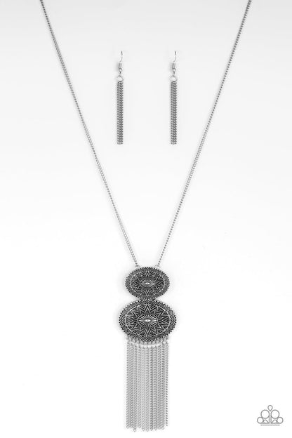 Paparazzi Accessories-Sun Goddess - Silver Necklace
