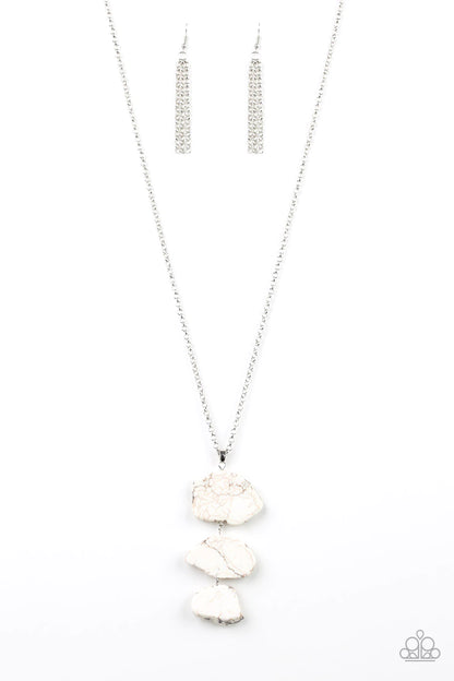 On The ROAM Again White Necklace - Jewelry by Bretta