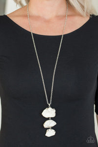 On The ROAM Again White Necklace - Jewelry by Bretta