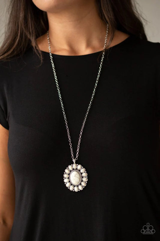 Rancho Roamer White Necklace - Jewelry by Bretta