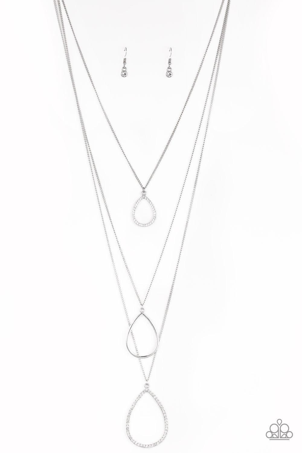 Paparazzi Accessories-Make The World Sparkle - White Necklace
