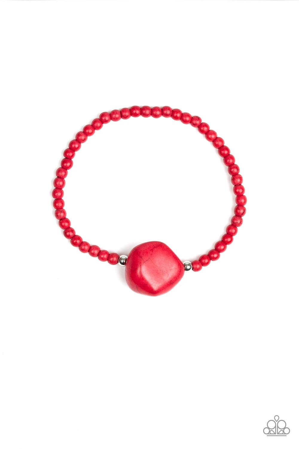 Paparazzi Accessories-Eco Eccentricity - Red Bracelet