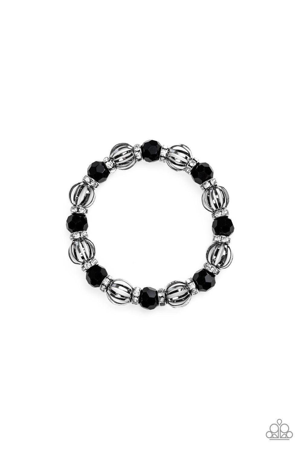 Paparazzi Accessories-Metro Majestic - Black Necklace Paparazzi Accessories-Metro Squad - Black Bracelet