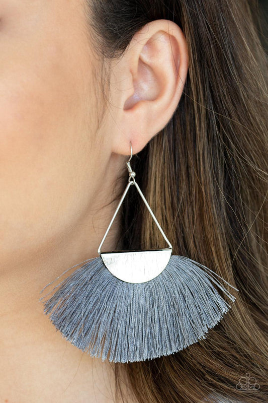 Paparazzi Accessories - Modern Mayan - Silver Earrings