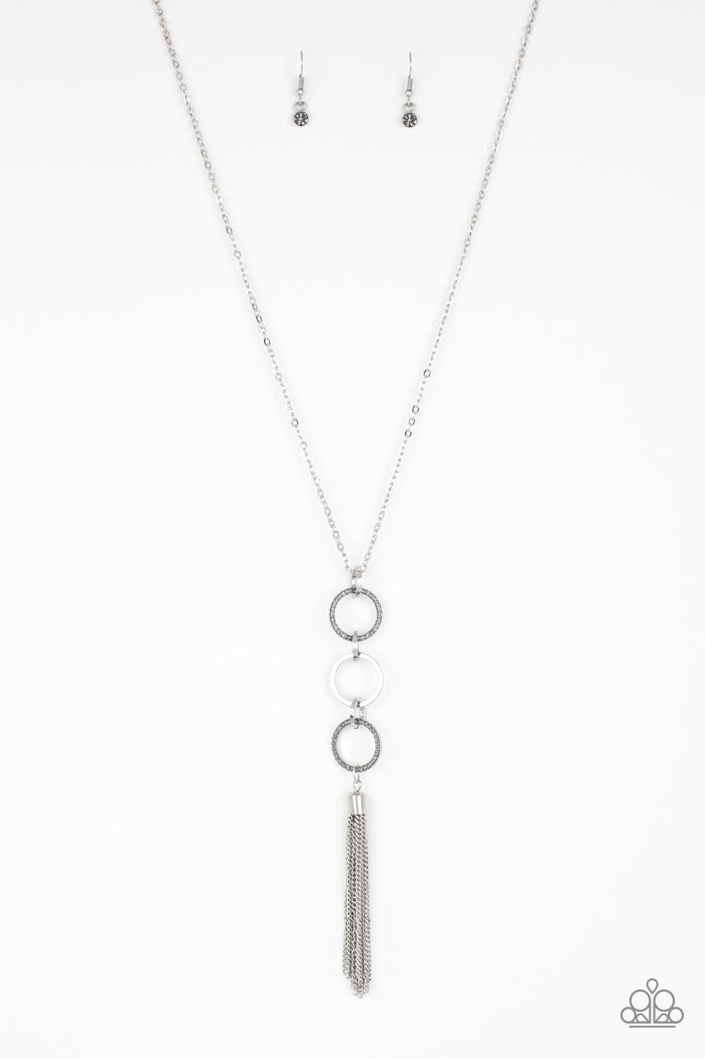 Paparazzi Accessories-Diva In Diamonds - Silver Necklace