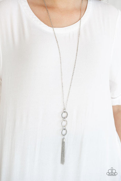 Paparazzi Accessories-Diva In Diamonds - Silver Necklace
