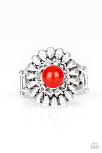 Paparazzi Accessories-Poppy Pep Red Ring