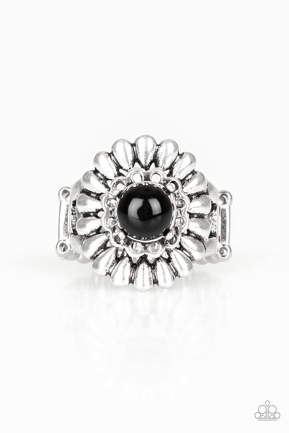 Paparazzi Accessories-Poppy Pep - Black Ring