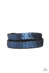 Under The SEQUINS Blue Wrap Bracelet - Jewelry by Bretta
