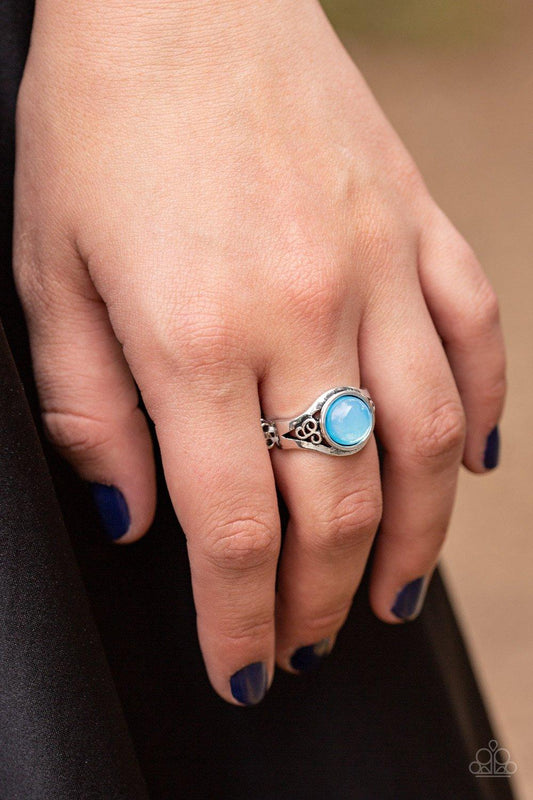 It Just Goes To GLOW Blue Ring - Jewelry by Bretta