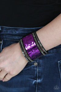 Paparazzi Accessories-Heads Or MERMAID Tails - Purple Bracelet