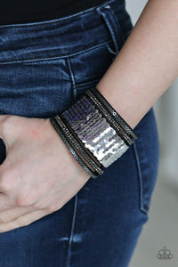 Paparazzi Accessories-Heads Or MERMAID Tails - Purple Bracelet